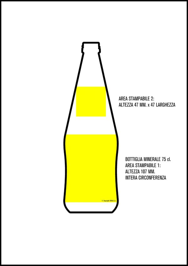 bottiglia minerale 75 cl